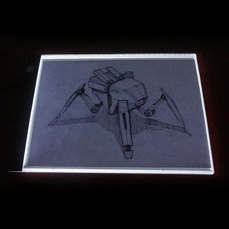 3.5W 5V LED USB Three Level of Brightness Dimmable A4 Acrylic Scale Copy Boards Anime Sketch Drawing Sketchpad with USB Cable 1.5m - by PMC Jewellery | Online Shopping South Africa | PMC Jewellery | Buy Now Pay Later Mobicred
