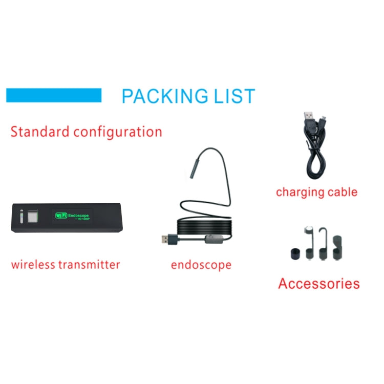 YPC110 8mm 2.0MP HD Camera WiFi Endoscope Snake Tube Inspection Camera with 8 LED, Waterproof IP68, Lens Diameter: 8mm, Length: 2m, Hard Line - by PMC Jewellery | Online Shopping South Africa | PMC Jewellery | Buy Now Pay Later Mobicred