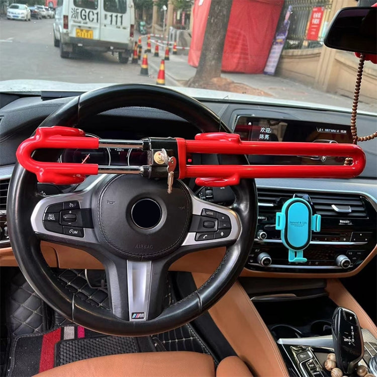 Car Steering Wheel Anti-Theft Lock Retractable Self-Defense Lock (Yellow) - Steering Wheel Locks by PMC TechLife | Online Shopping South Africa | PMC TechLife | Buy Now Pay Later Mobicred
