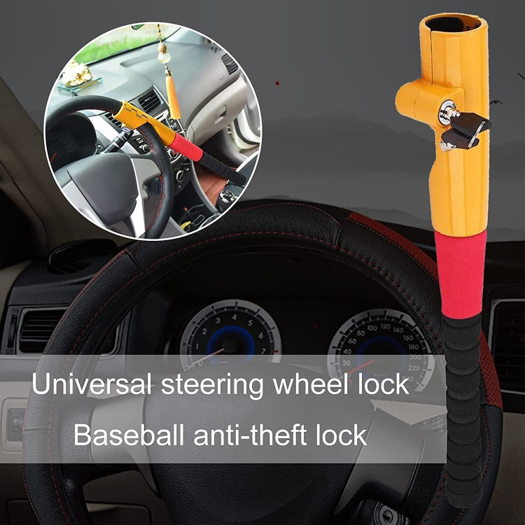 8087S Car Universal Baseball Shaped Steering Wheel Anti-Theft Lock - Steering Wheel Locks by PMC TechLife | Online Shopping South Africa | PMC TechLife | Buy Now Pay Later Mobicred