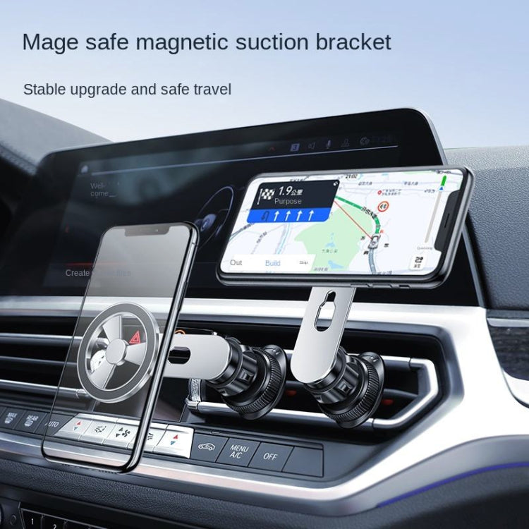 F73 MagSafe Magnetic Suction 360 Degree Rotating Car Phone Holder (Black) - Car Holders by PMC TechLife | Online Shopping South Africa | PMC TechLife | Buy Now Pay Later Mobicred