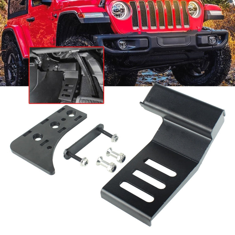 For Jeep Wrangler JL 2018-2019 Car Modification Curved Metal Left Foot Rest Pedal - Foot Pedal by PMC TechLife | Online Shopping South Africa | PMC TechLife | Buy Now Pay Later Mobicred