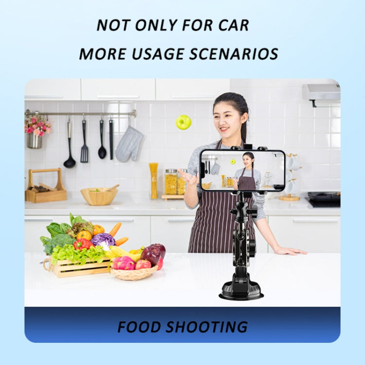 Car Universal Overhead Camera Suction Cup Phone Holder, Short Style with Bluetooth Remote Control - Car Holders by PMC TechLife | Online Shopping South Africa | PMC TechLife | Buy Now Pay Later Mobicred
