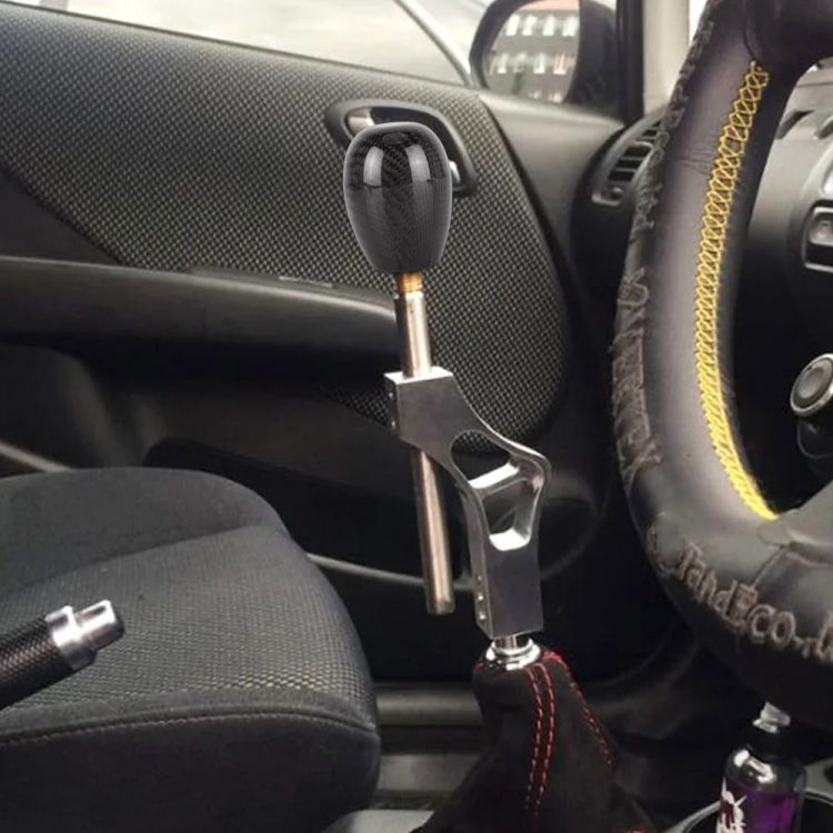 Car Carbon Fiber Pattern Gear Shift Knob Short Style Duck Egg Type Automatic Gear Head (Black) - Shift Knob by PMC TechLife | Online Shopping South Africa | PMC TechLife | Buy Now Pay Later Mobicred