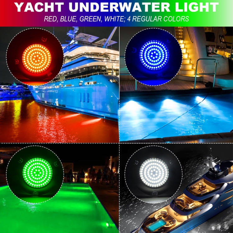 Ship / Yacht 10-30V 90LEDs Waterproof Stainless Steel Underwater Light (Red Light) - Marine Accessories & Parts by PMC TechLife | Online Shopping South Africa | PMC TechLife | Buy Now Pay Later Mobicred