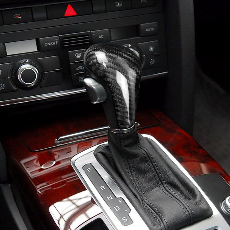For Left Driving Universal Carbon Fiber Car Gear Shift Knob Modified Shifter Lever Knob for AUDI A4 / A5 / A6 / A7 / Q5 Q7 - Shift Knob by PMC TechLife | Online Shopping South Africa | PMC TechLife | Buy Now Pay Later Mobicred