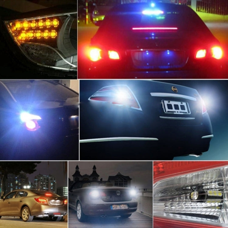 2 PCS 1156/BA15S/BAU15S 10W 1000 LM 6000K White + Yellow Light DRL&Turn Light with 42 SMD-2835-LED Lamp���DC 12-24V - Arrow Turn Lights by PMC TechLife | Online Shopping South Africa | PMC TechLife | Buy Now Pay Later Mobicred