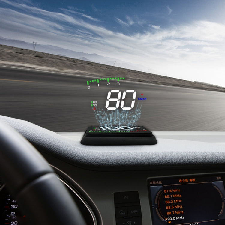 A900 OBD2 3.5 inch Vehicle-mounted Head Up Display Security System, Support Car Speed / Engine Revolving Speed Display / Water Temperature / Voltage / Driving Mileage - Head Up Display System by PMC TechLife | Online Shopping South Africa | PMC TechLife | Buy Now Pay Later Mobicred