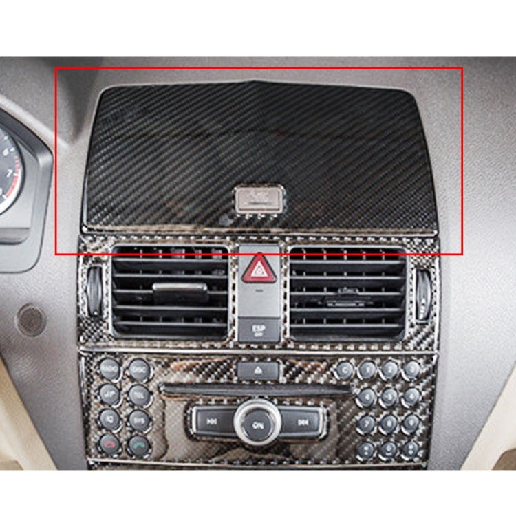 Car Dashboard Navigation Carbon Fiber Decorative Sticker for Mercedes-Benz W204 2007-2010 - Car Interior Mouldings by PMC TechLife | Online Shopping South Africa | PMC TechLife | Buy Now Pay Later Mobicred