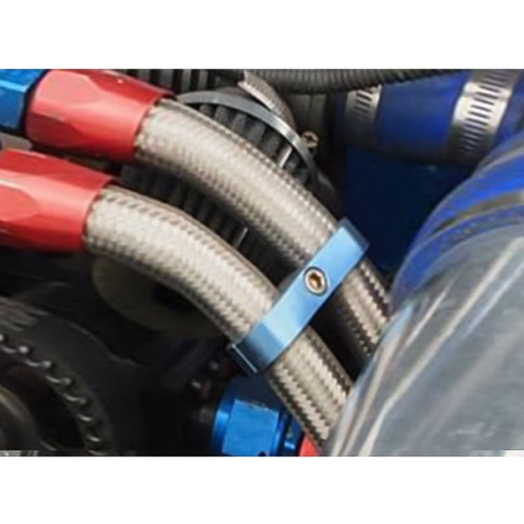 AN12 Automotive 2-hole High Pressure Tubing Fixing Clip Car Tubing Clamp Aluminum Alloy Clip Tubing Separator, Random Color Delivery - Booster Cable & Clip by PMC TechLife | Online Shopping South Africa | PMC TechLife | Buy Now Pay Later Mobicred
