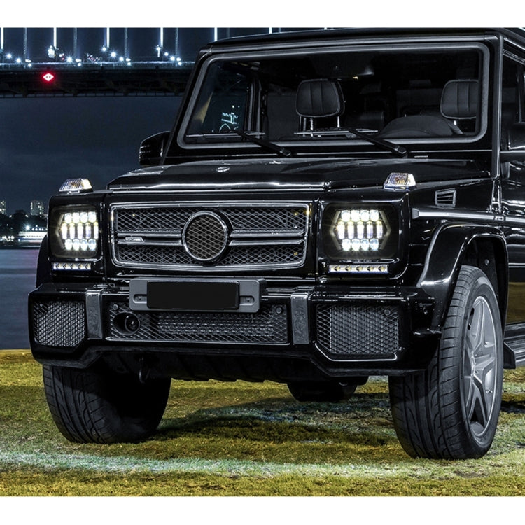 7 inch H4 DC 9V-30V 3000LM 6000K 30W IP67 8LED Lamp Beads Car Square Shape LED Headlight Lamps for Jeep Wrangler - Work Lights by PMC TechLife | Online Shopping South Africa | PMC TechLife | Buy Now Pay Later Mobicred