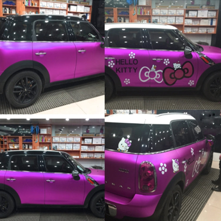 1.52m �� 0.5m Electroplating Car Auto Body Decals Sticker Self-Adhesive Side Truck Vinyl Graphics(Magenta) - Auto Film by PMc TechLife | Online Shopping South Africa | PMc TechLife | Buy Now Pay Later Mobicred