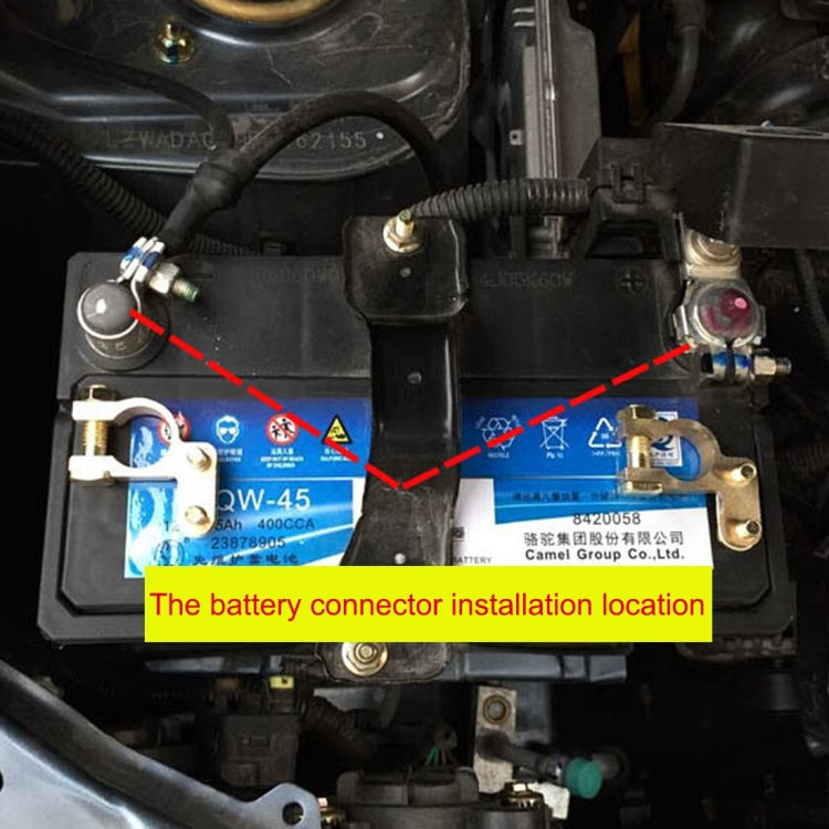 2 PCS Brass Positive and Negative Car Battery Connectors Terminals Clamps Clips, Inner Diameter: 1.2cm - Booster Cable & Clip by PMC TechLife | Online Shopping South Africa | PMC TechLife | Buy Now Pay Later Mobicred