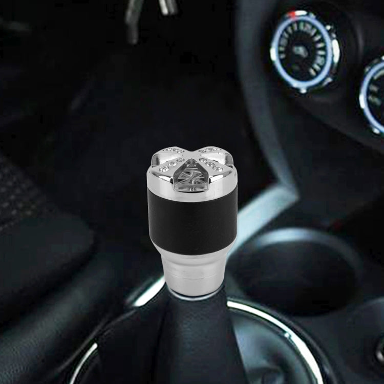Universal Car Diamond Gear Shift Knob Modified Car Gear Shift Knob Auto Transmission Shift Lever Knob Gear Knobs(Silver) - Shift Knob by PMC TechLife | Online Shopping South Africa | PMC TechLife | Buy Now Pay Later Mobicred