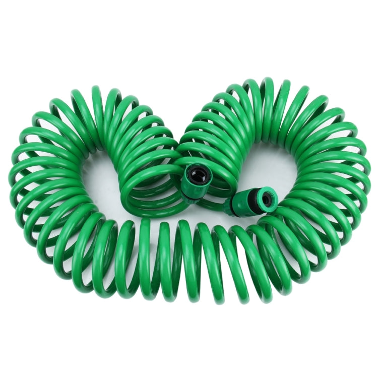 Garden Watering Series Spring Tube Hose Telescopic Spiral Pipe with Water Connector Adaptor and Connector, Length: 15m - Watering & Irrigation by PMC TechLife | Online Shopping South Africa | PMC TechLife | Buy Now Pay Later Mobicred