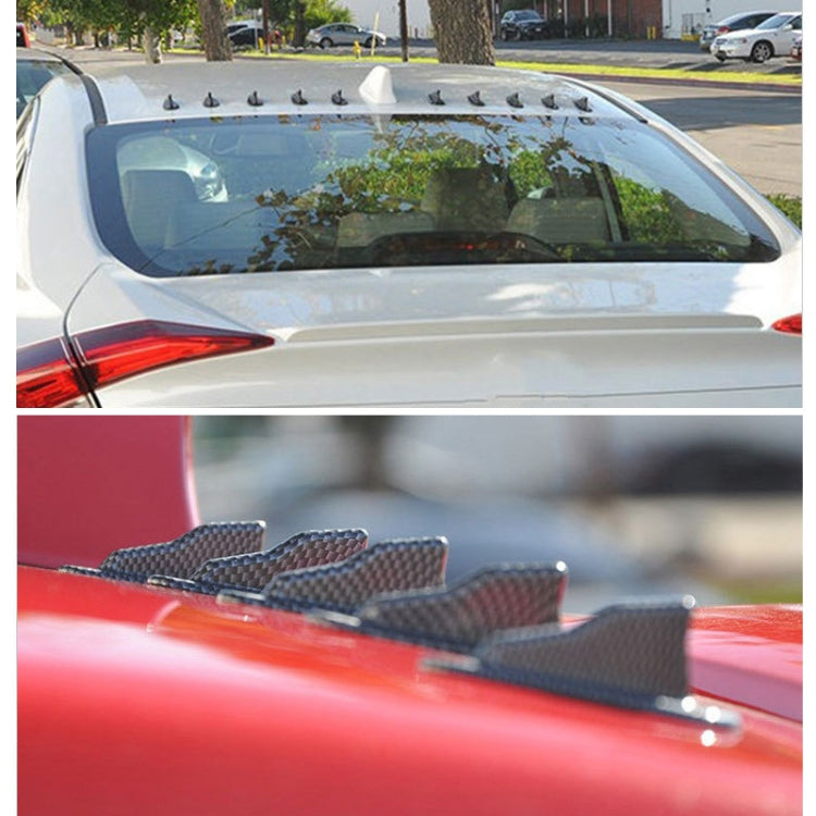 10 PCS Universal Car Carbon Fiber Shark Fin Diffuser Vortex Generator Roof Spoiler - Decorative Sticker by PMC TechLife | Online Shopping South Africa | PMC TechLife | Buy Now Pay Later Mobicred