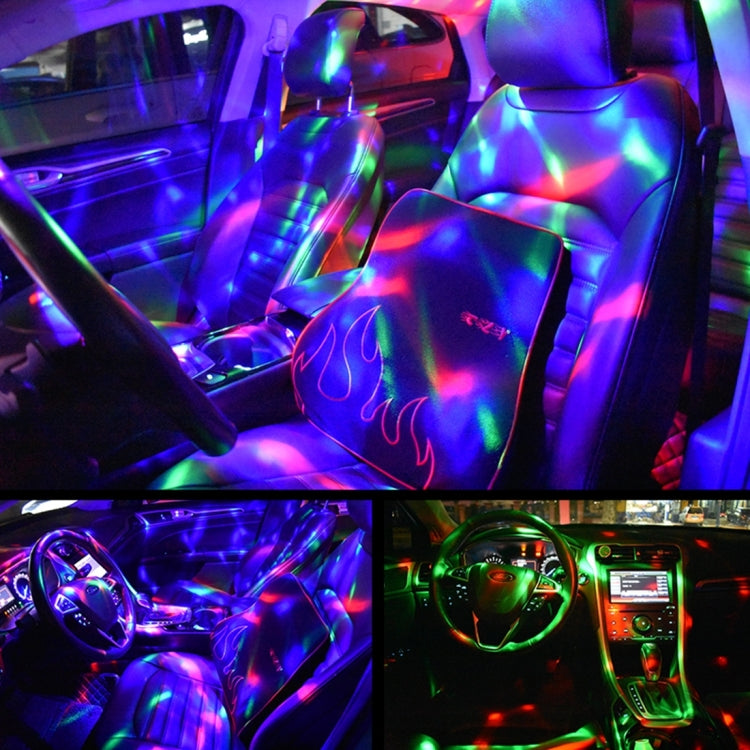D33 5W USB Charging RGB Car Decoration Portable DJ Light Sound Activated Rotating Strobe Effect Atmosphere Light Star Music Light Lamp, DC 5V - Atmosphere lights by PMC TechLife | Online Shopping South Africa | PMC TechLife | Buy Now Pay Later Mobicred