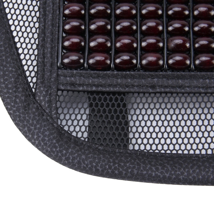 Universal Summer Ice Silk Mesh Breathable Cool Massage Waist Mat with Maple Wooden Bead for Car Family Office - Seat Accessories by PMC Jewellery | Online Shopping South Africa | PMC Jewellery | Buy Now Pay Later Mobicred