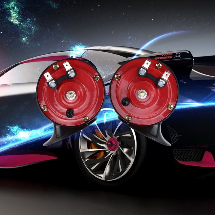 2 PCS SEGER Supertone 12V High Tone / Low Tone 118dB Twin Horn Kit with Bracket - Car Amplifiers by PMC TechLife | Online Shopping South Africa | PMC TechLife | Buy Now Pay Later Mobicred