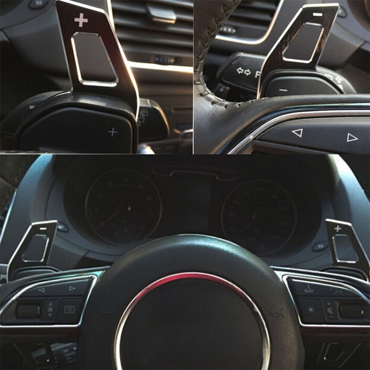 Car Modification Aluminum Paddle Shift Extensions for Audi A1-A7 / Q5 Steering Wheel Gear Shifters - Steering Wheel Accessories by PMC TechLife | Online Shopping South Africa | PMC TechLife | Buy Now Pay Later Mobicred