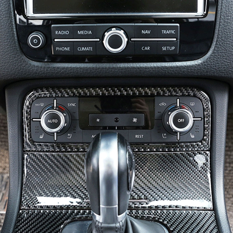 Car Carbon Fiber Air Conditioning Panel Decorative Sticker for Volkswagen Touareg 2011-2018 - Car Interior Mouldings by PMC Jewellery | Online Shopping South Africa | PMC Jewellery | Buy Now Pay Later Mobicred