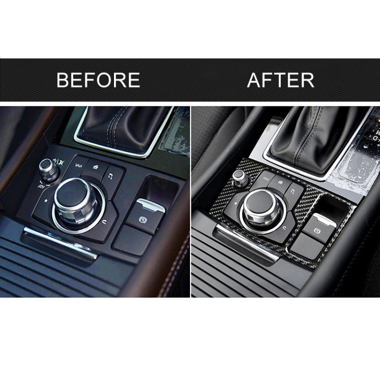 Car Carbon Fiber Right Drive Multimedia Frame B Decorative Sticker for Mazda Axela 2017-2018 - Car Interior Mouldings by PMC TechLife | Online Shopping South Africa | PMC TechLife | Buy Now Pay Later Mobicred