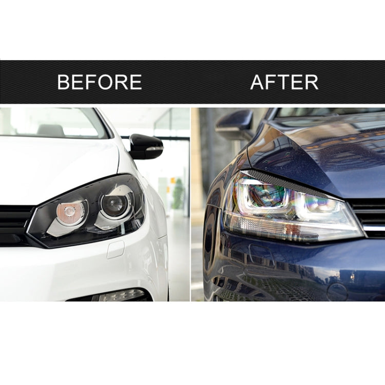 Car Carbon Fiber Light Eyebrow for Volkswagen Golf 7 - Lamp Decoration by PMC TechLife | Online Shopping South Africa | PMC TechLife | Buy Now Pay Later Mobicred