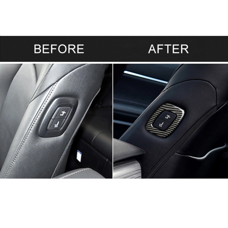 Car Carbon Fiber Seat Adjustment Decorative Sticker for Toyota Eighth Generation Camry 2018-2019, Left Drive - Car Interior Mouldings by PMC TechLife | Online Shopping South Africa | PMC TechLife | Buy Now Pay Later Mobicred