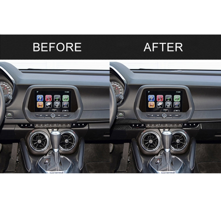 5 in 1 Car Carbon Fiber Central Console Decorative Sticker for Chevrolet Camaro 2017-2019, Left Drive - Car Interior Mouldings by PMC TechLife | Online Shopping South Africa | PMC TechLife | Buy Now Pay Later Mobicred