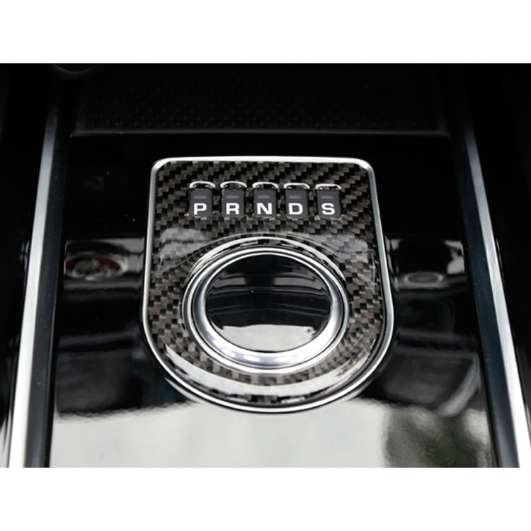 Carbon Fiber Car Gear Display Decorative Sticker for Jaguar F-PACE 2016-2020 - Car Interior Mouldings by PMC TechLife | Online Shopping South Africa | PMC TechLife | Buy Now Pay Later Mobicred