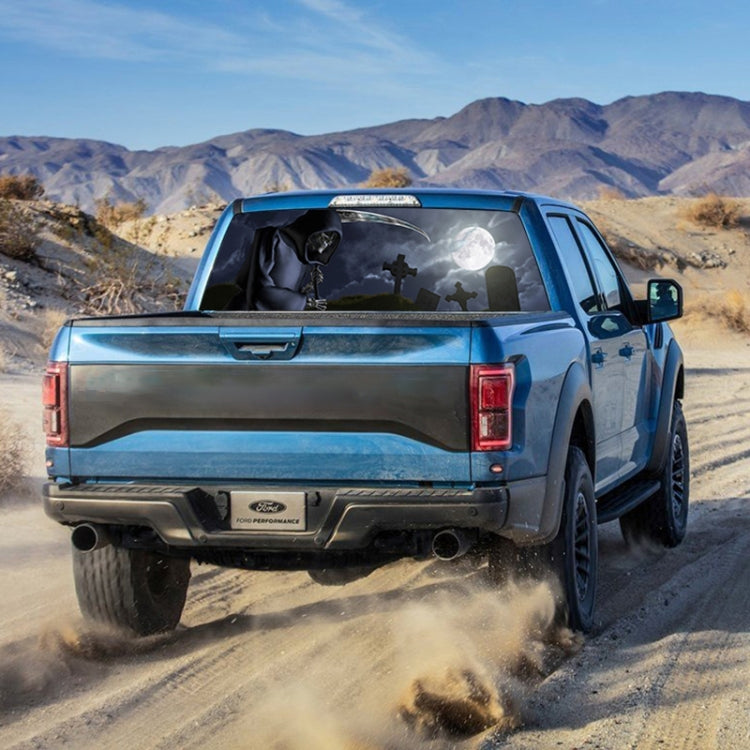 Death Cemetery Pattern Horror Series Car Rear Window Decorative Sticker, Size: 165 x 56cm - Decorative Sticker by PMC TechLife | Online Shopping South Africa | PMC TechLife | Buy Now Pay Later Mobicred