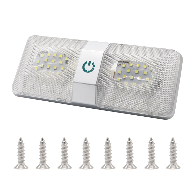 D4376D DC11-18V 6W 6000-6500K IP50 48LEDs SMD-5050 Marine RV Dimmable LED Dome Light Ceiling Lamp, with Touch Control - free shipping - PMC TechLife - Order now!