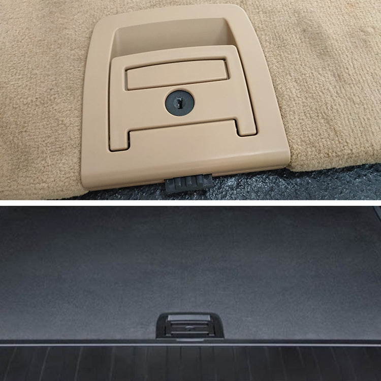 Car Rear Trunk Mat Carpet Handle with Hole 51479120283 for BMW X5 / X6 2006-2013, Left Driving (Beige) - Car Switches by PMC TechLife | Online Shopping South Africa | PMC TechLife | Buy Now Pay Later Mobicred