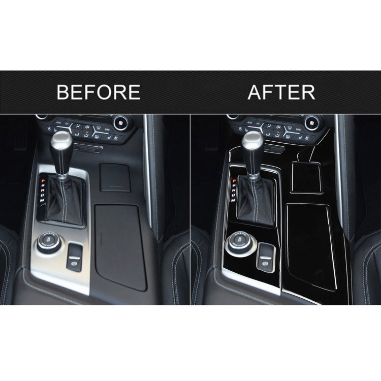 For Chevrolet Corvette C7 2014-2019 11 in 1 Car Gear Water Cup Panel Decorative Sticker, Left Drive - Car Interior Mouldings by PMC TechLife | Online Shopping South Africa | PMC TechLife | Buy Now Pay Later Mobicred