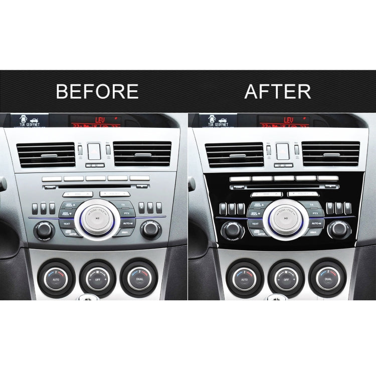 For Mazda 3 Axela 2010-2013 Car Radio Panel Decorative Sticker, Left and Right Drive Universal - free shipping - PMC TechLife - Order now!