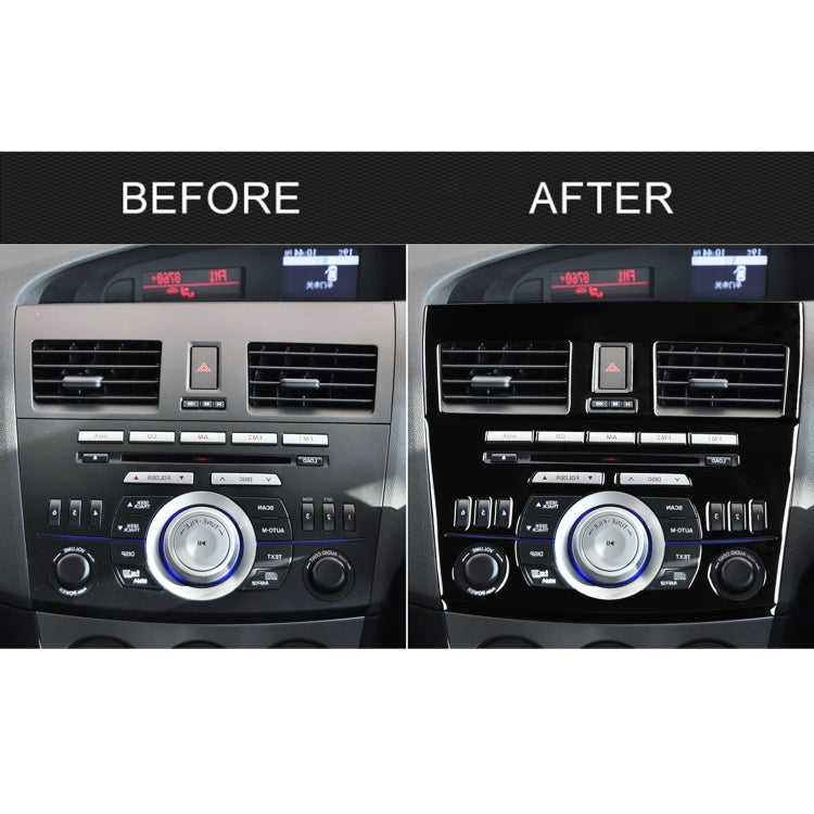 For Mazda 3 Axela 2010-2013 4 in 1 Car Central Control Radio Set B Decorative Sticker, Right Drive - Car Interior Mouldings by PMC TechLife | Online Shopping South Africa | PMC TechLife | Buy Now Pay Later Mobicred