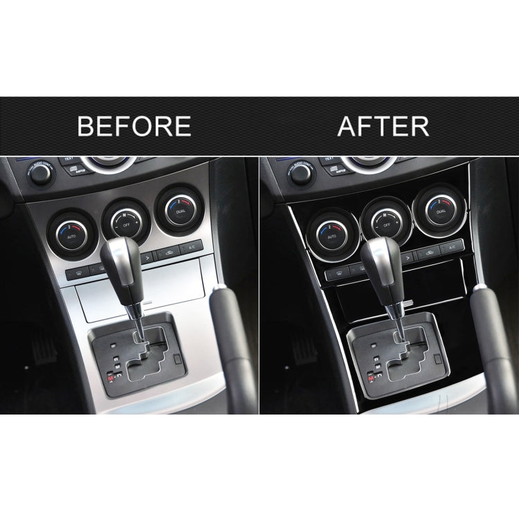 For Mazda 3 Axela 2010-2013 4 in 1 Car AC Gear Frame Set A Decorative Sticker, Left Drive - Car Interior Mouldings by PMC TechLife | Online Shopping South Africa | PMC TechLife | Buy Now Pay Later Mobicred