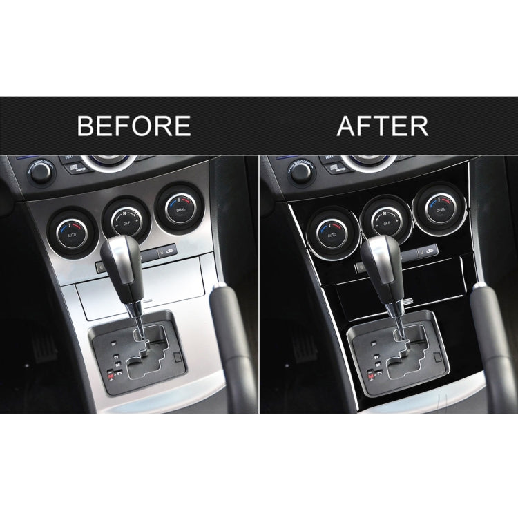 For Mazda 3 Axela 2010-2013 4 in 1 Car AC Gear Frame Set B Decorative Sticker, Left Drive - Car Interior Mouldings by PMC TechLife | Online Shopping South Africa | PMC TechLife | Buy Now Pay Later Mobicred