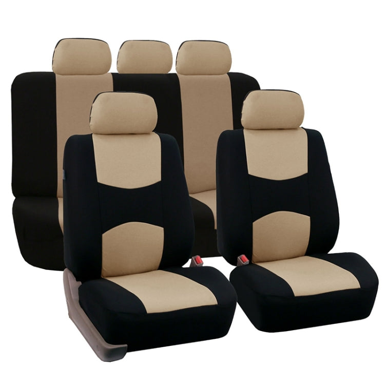 9 in 1 Universal Four Seasons Anti-Slippery Cushion Mat Set for 5 Seat Car, Style:Ordinary (Beige) - free shipping - PMC TechLife - Order now!