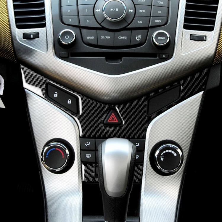 Car Carbon Fiber Air Conditioning Panel Decorative Sticker for Chevrolet Cruze 2009-2015, Left and Right Drive Universal - Car Interior Mouldings by PMC TechLife | Online Shopping South Africa | PMC TechLife | Buy Now Pay Later Mobicred