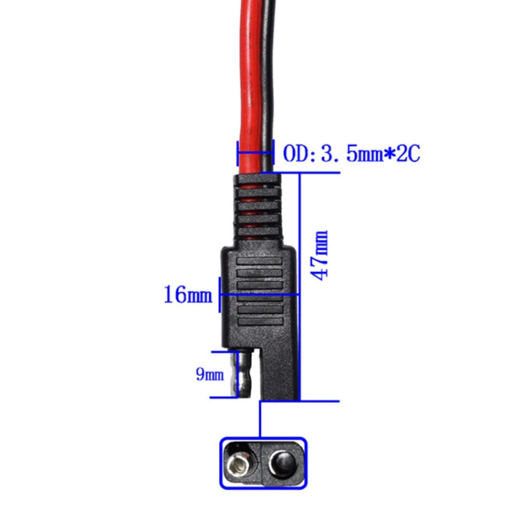 SAE One to Two Connection Cable Car Power Cord - free shipping - PMC TechLife - Order now!