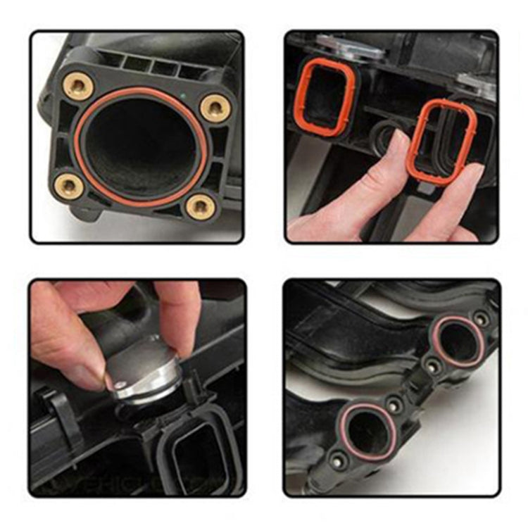 4x33mm Car Swirl Flap Air Intake Aluminum Gasket Remove Repair Kit(Silver) - Engine Fittings by PMC TechLife | Online Shopping South Africa | PMC TechLife | Buy Now Pay Later Mobicred