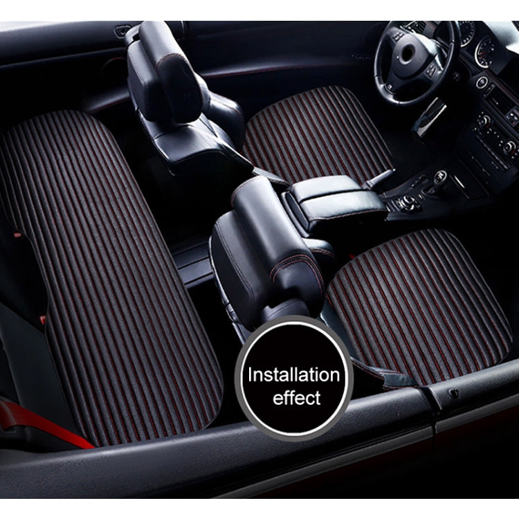 3 in 1 Car Seat Cushion Free Binding Half Inclusive Seat Mat Set (Black) - Seat Accessories by PMC TechLife | Online Shopping South Africa | PMC TechLife | Buy Now Pay Later Mobicred