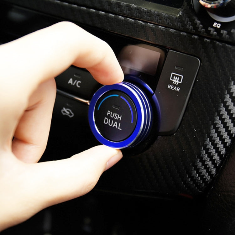 2 PCS Car Metal Air Conditioner Knob Case for Nissan X-TRAIL (Blue) - Decoration Rings by PMC TechLife | Online Shopping South Africa | PMC TechLife | Buy Now Pay Later Mobicred