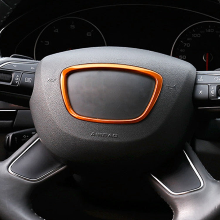 Car Auto Steering Wheel Ring Cover Trim Sticker Decoration for Audi (Orange) - Decoration Rings by PMC TechLife | Online Shopping South Africa | PMC TechLife | Buy Now Pay Later Mobicred