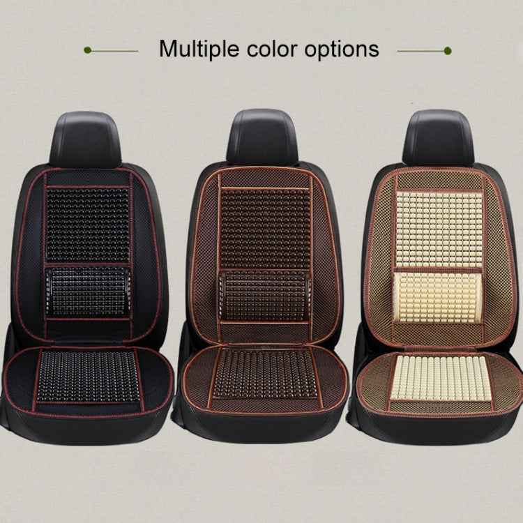 Car Seat Covers Summer Cool Imitation Wooden Beads Ventilation Breathable Seat Cushion(Black) - Seat Accessories by PMC TechLife | Online Shopping South Africa | PMC TechLife | Buy Now Pay Later Mobicred