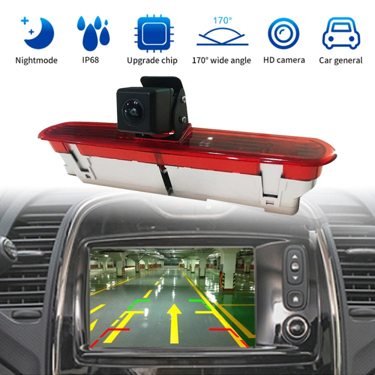 PZ472 Car Waterproof 170 Degree Brake Light View Camera for Fiat / Opel - Rear View Cameras by PMC TechLife | Online Shopping South Africa | PMC TechLife | Buy Now Pay Later Mobicred