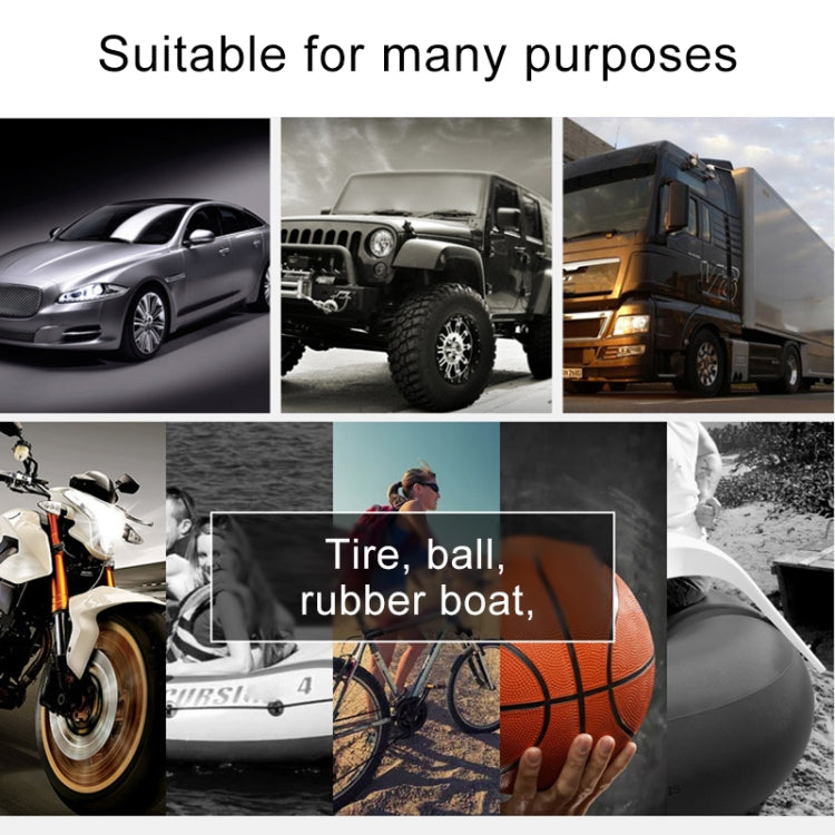 Car 12V Portable Inflatable Cylinder Pedal Pointer Air Pump with Light & Tool Box - Inflatable Pump by PMC TechLife | Online Shopping South Africa | PMC TechLife