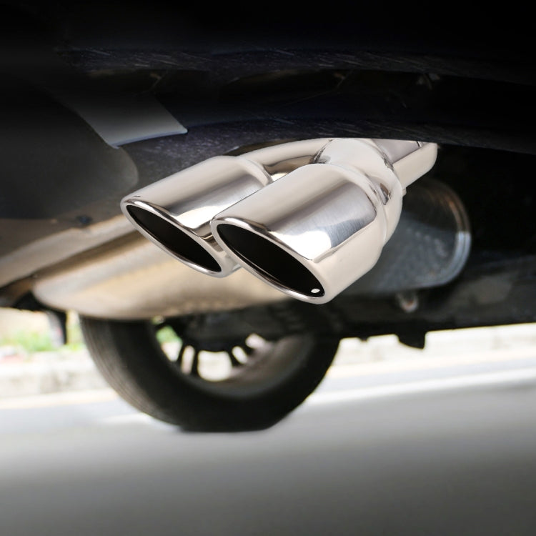 Universal Car Styling Stainless Steel Straight Exhaust Tail Muffler Tip Pipe, Inside Diameter: 6cm(Silver) - Exhaust Pipes by PMC TechLife | Online Shopping South Africa | PMC TechLife | Buy Now Pay Later Mobicred