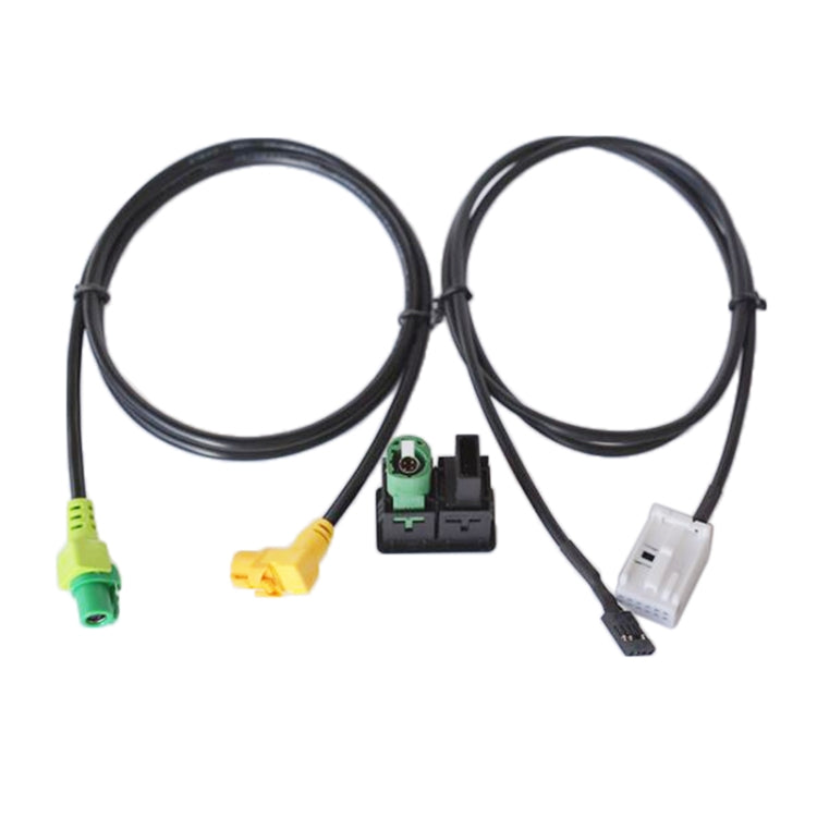 Car AUX USB Switch Holder + Cable Wiring Harness for Volkswagen Magotan / Touran / Polo / Touran RCD510/310+/300+ - DIY Cables by PMC TechLife | Online Shopping South Africa | PMC TechLife | Buy Now Pay Later Mobicred